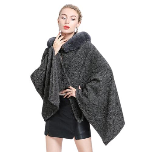 mode avec cape poncho capuche