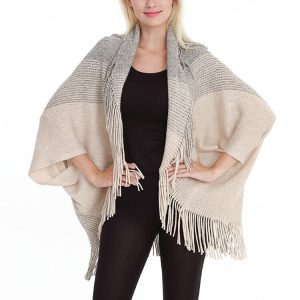 châle poncho élégant