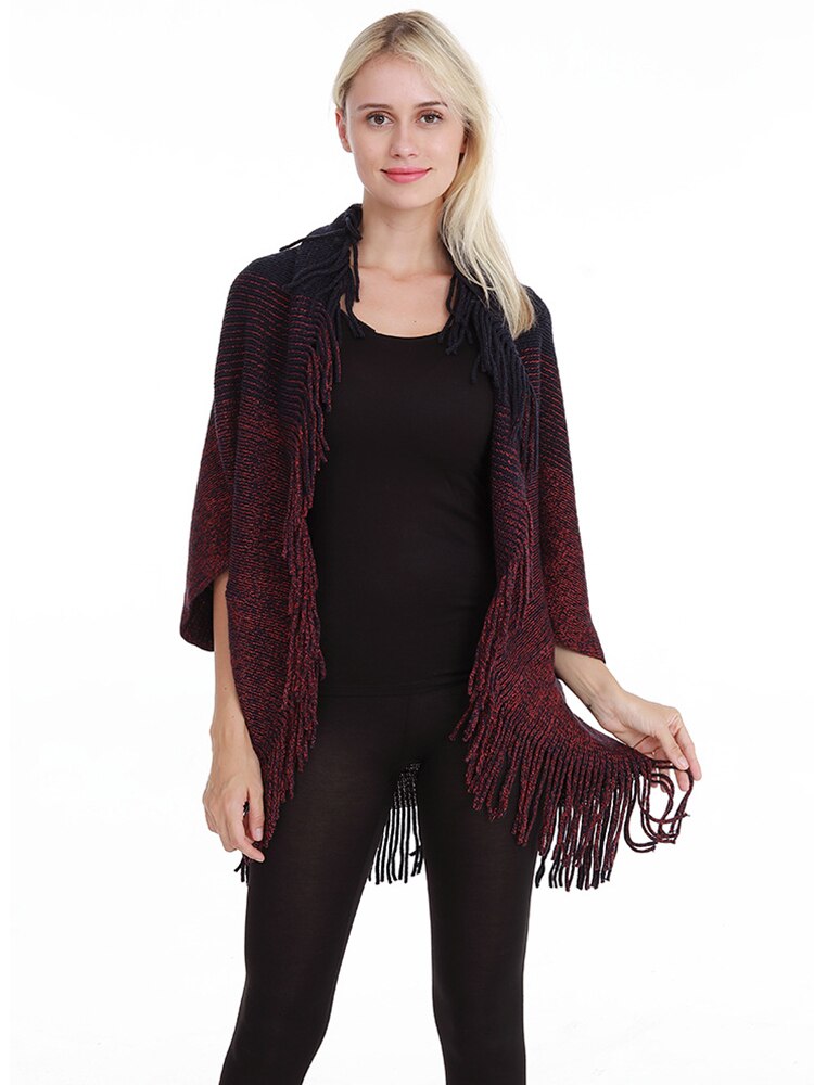 châle poncho fashion