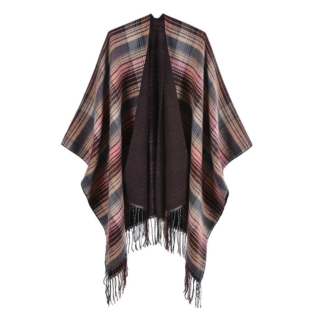 châle poncho femme polyvalent