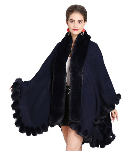 élégance du manteau poncho