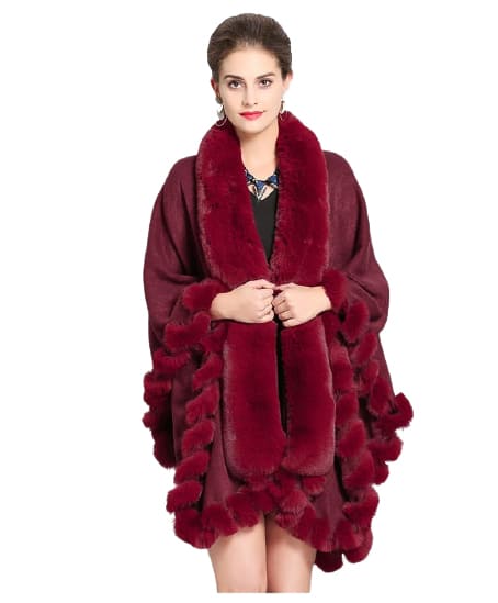 manteau tendance avec fourrure