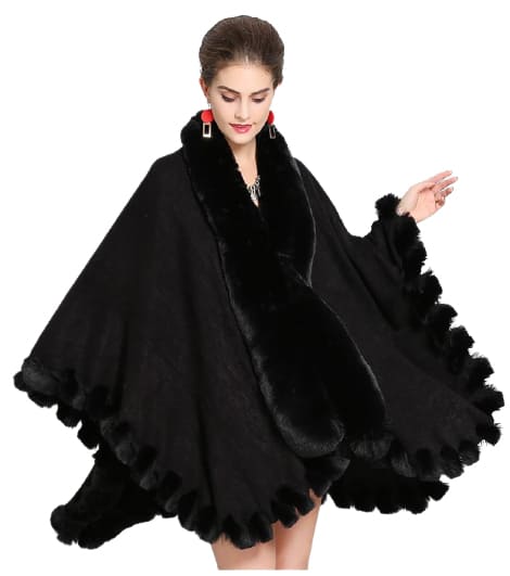 poncho pour l'hiver