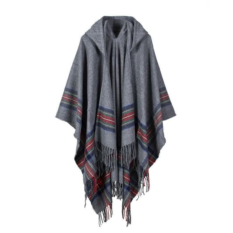 poncho avec capuche