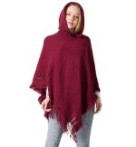 poncho avec capuche