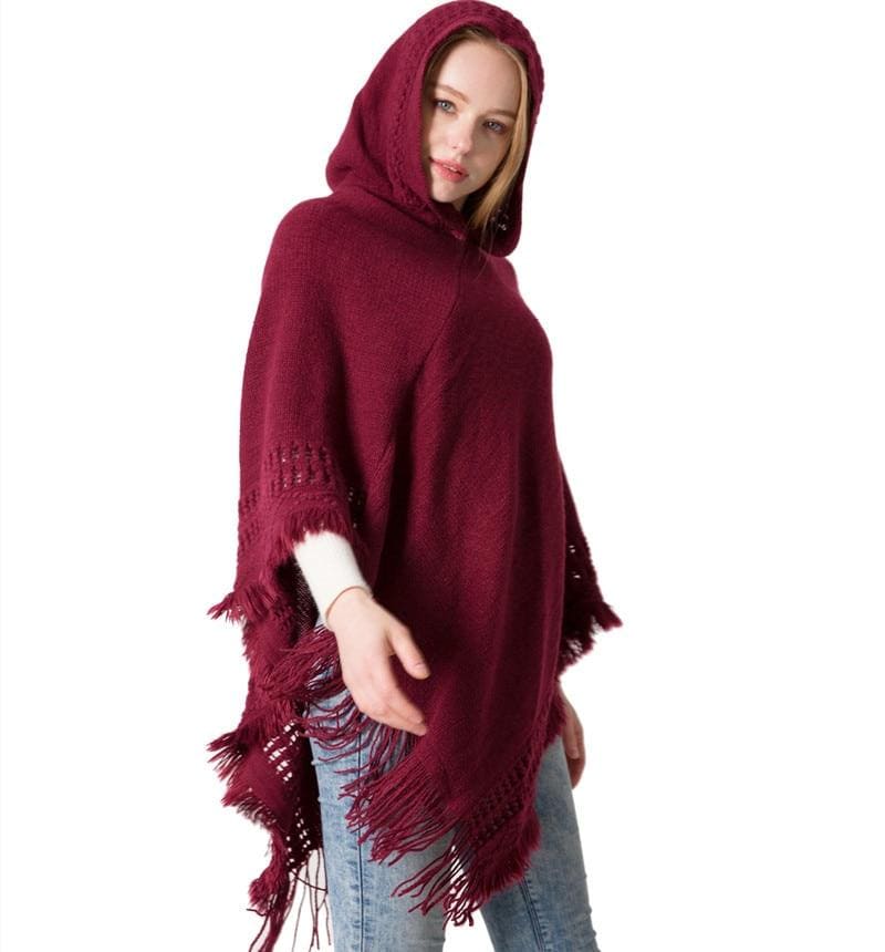 vêtement poncho capuche