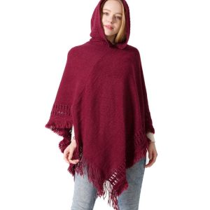 poncho avec capuche