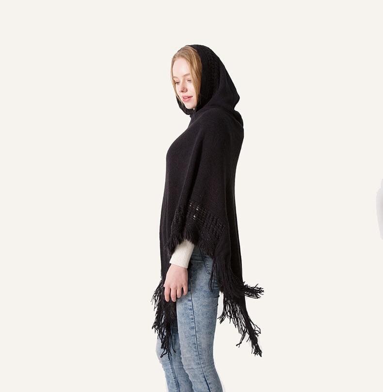 capuche poncho élégant