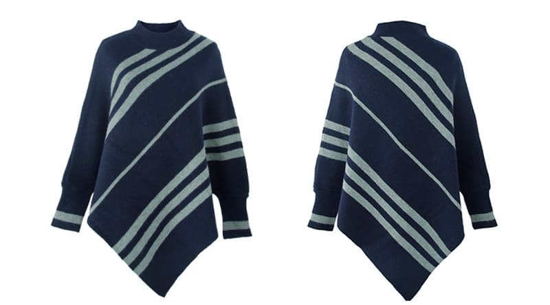 poncho avec manche élégant