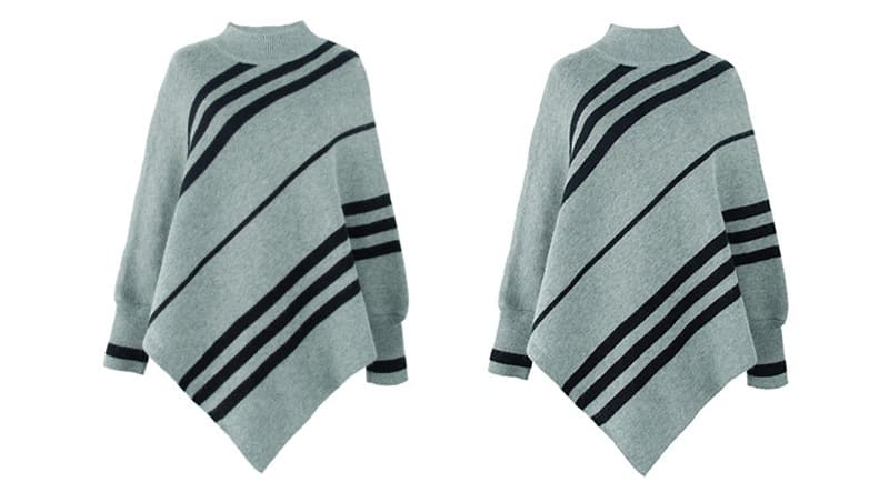 poncho avec manche moderne