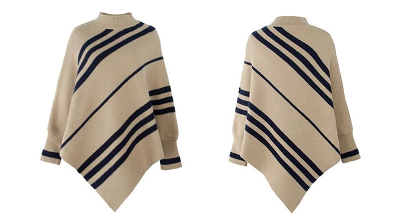 poncho mode avec manche