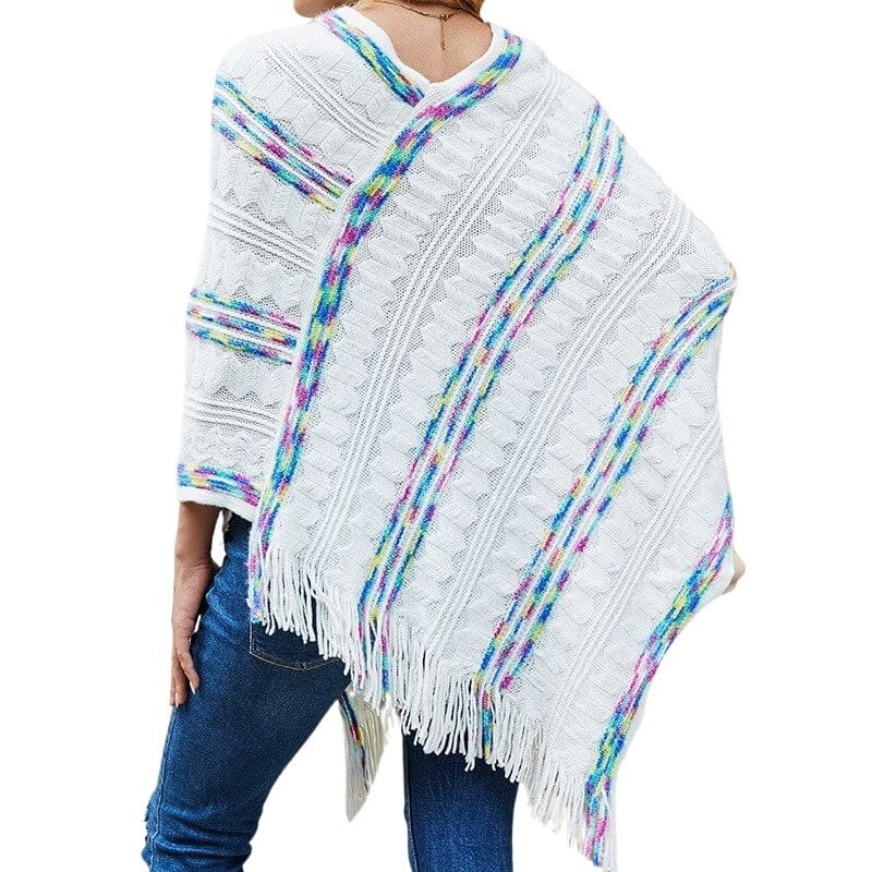 poncho blanc polyvalent