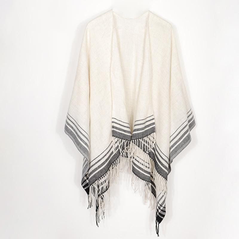 poncho cape coloré