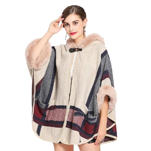 poncho élégant femme