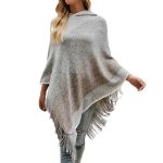 poncho capuche femme élégant