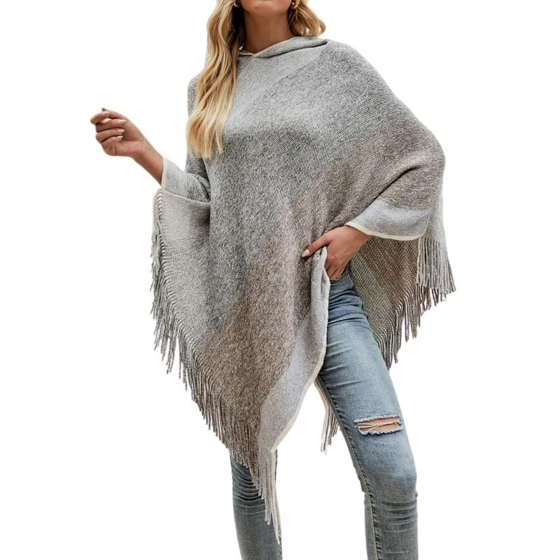 style décontracté poncho