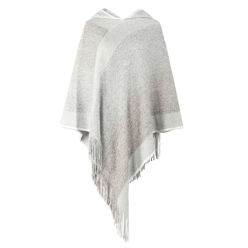 poncho femme coloré