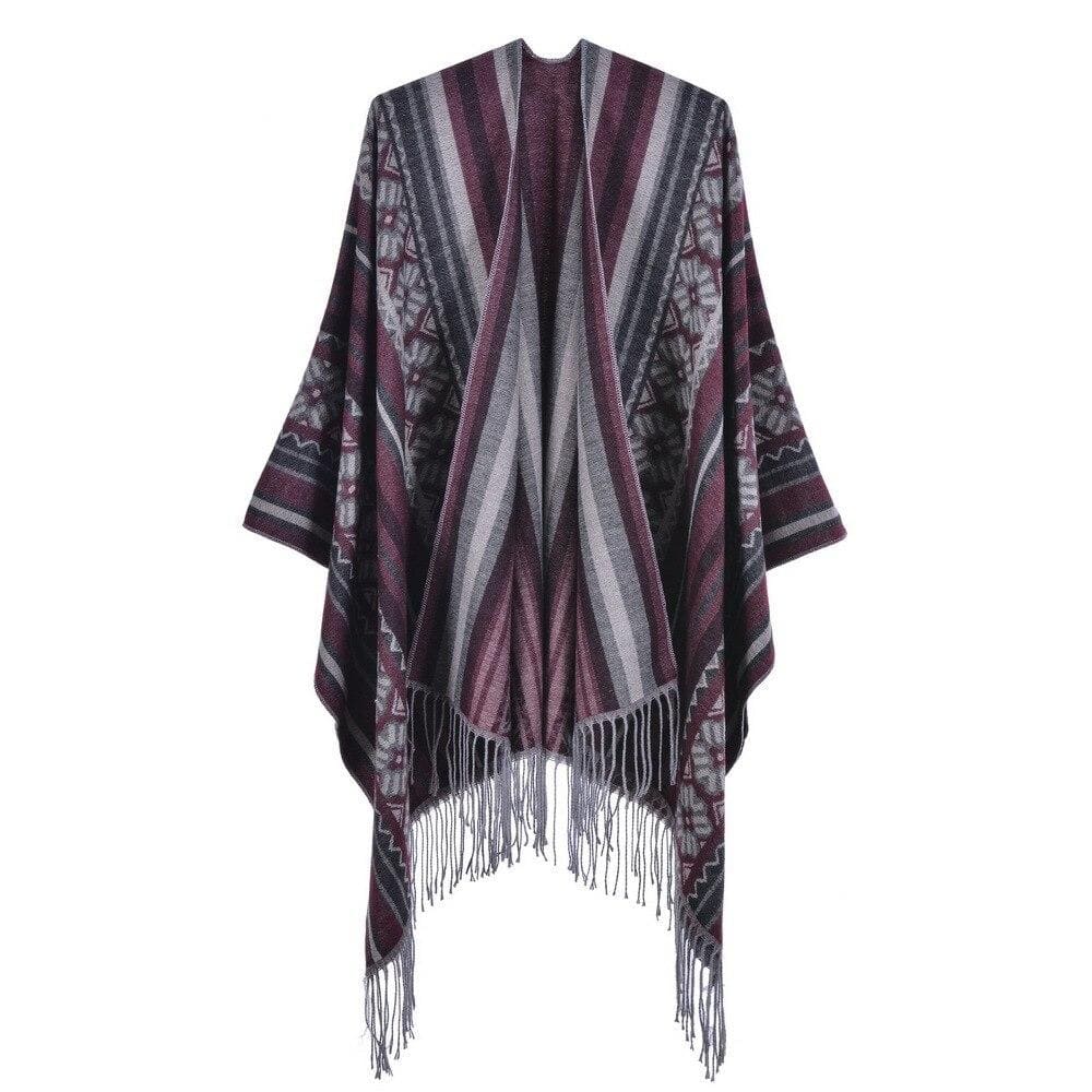 poncho coloris variés