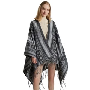 poncho châle femme élégant