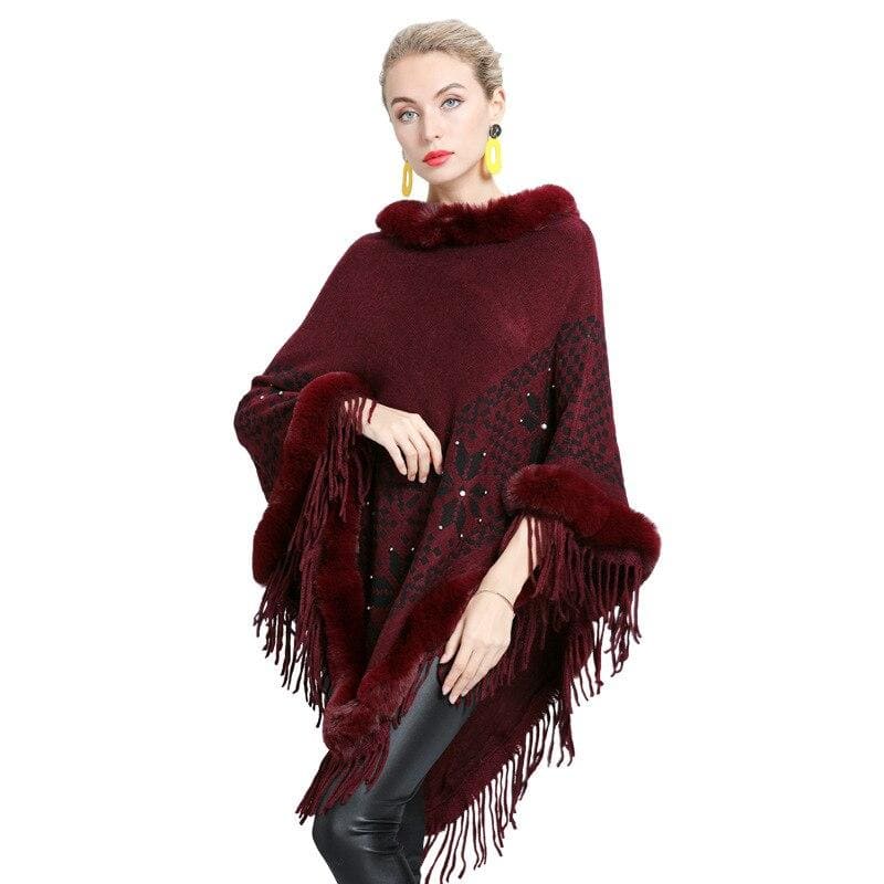 poncho tendance hiver