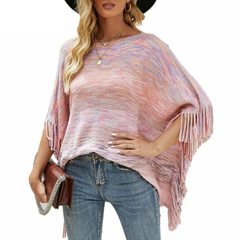 poncho court pour femme