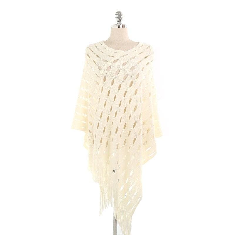 poncho en acrylique