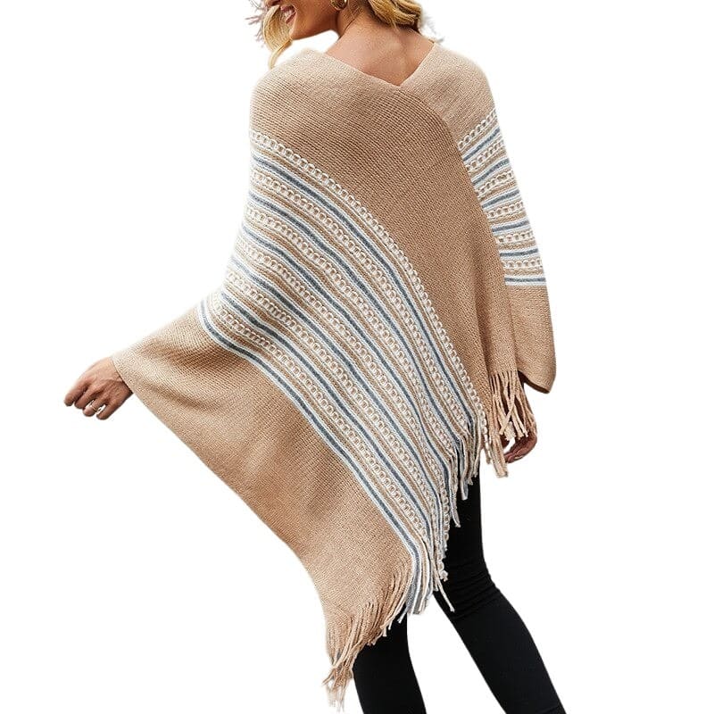 poncho sans manches femme