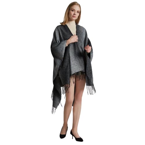 poncho hiver élégant
