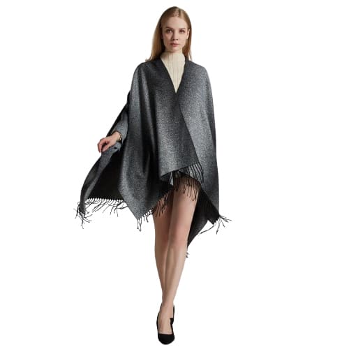 poncho chaud femme