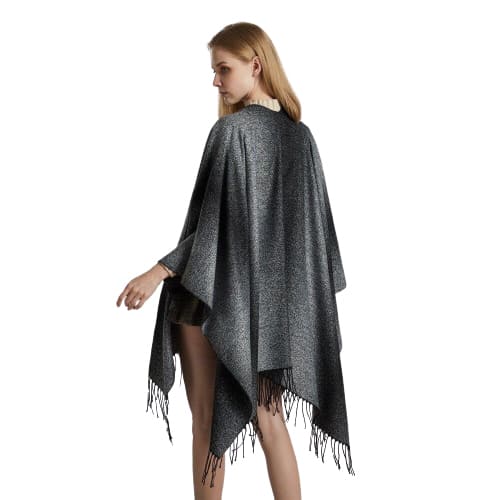 poncho acrylique coton