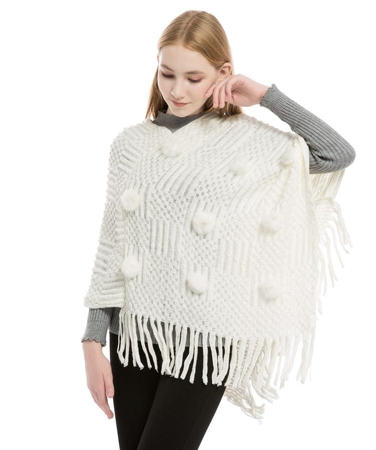 poncho laine élégant