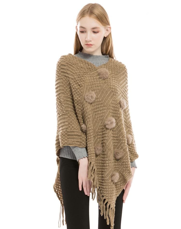 poncho laine tendance
