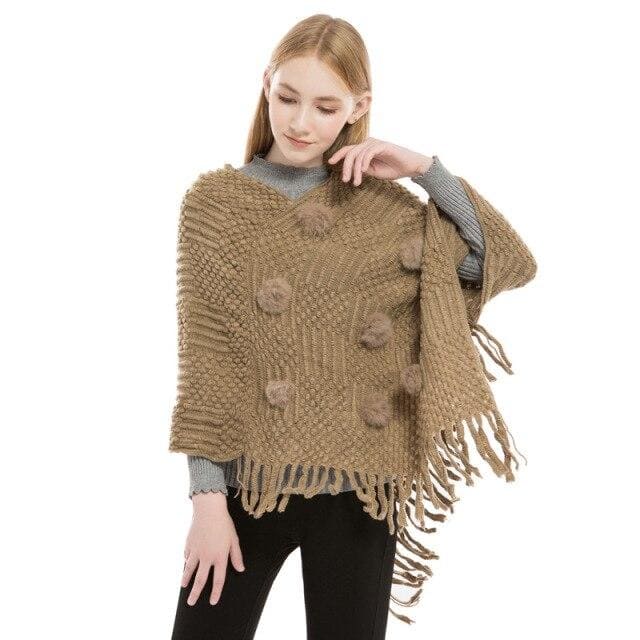 poncho chic femme