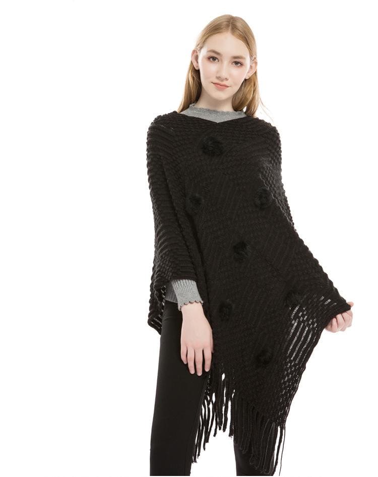 poncho en laine