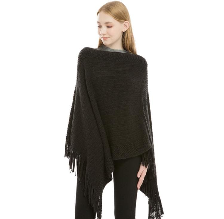 élégant poncho féminin