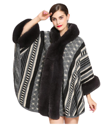poncho élégant femme