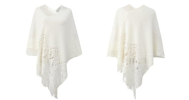 style avec poncho fin femme