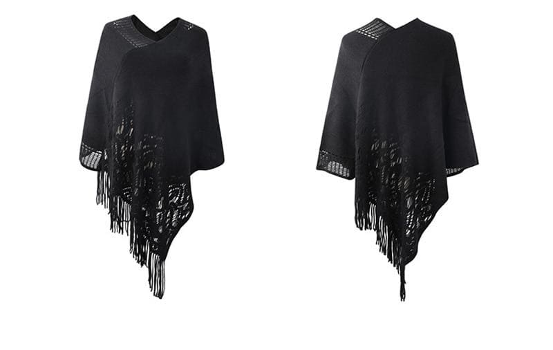 poncho femme en acrylique