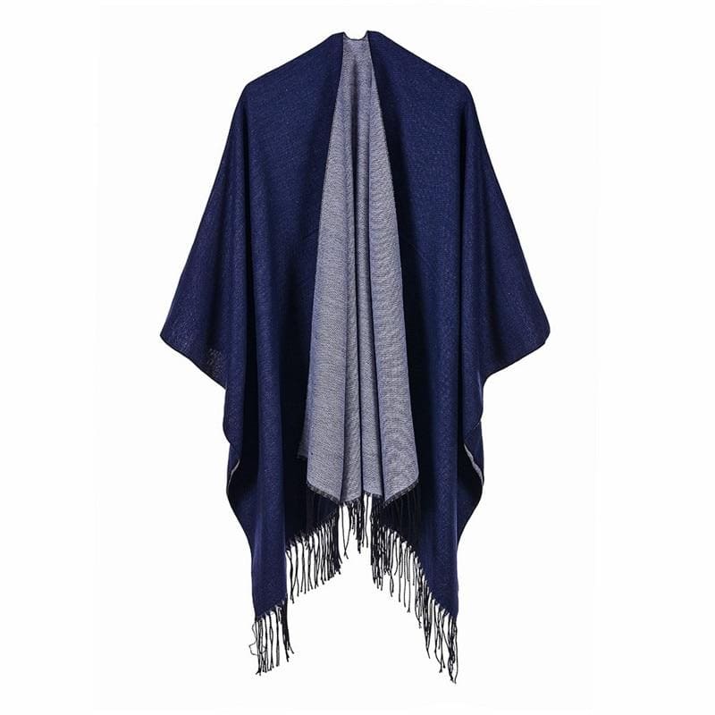 poncho avec franges