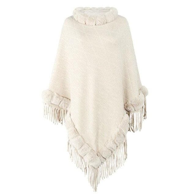 vêtement poncho hiver