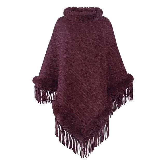 poncho acrylique hiver