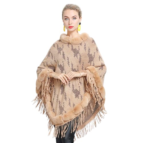 poncho chaud pour femme
