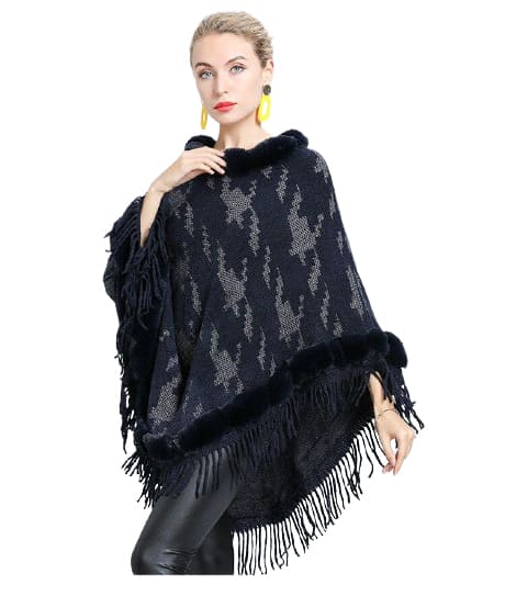 poncho femme pour le froid