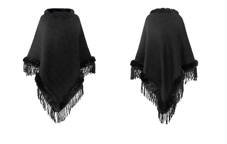 poncho femme hiver