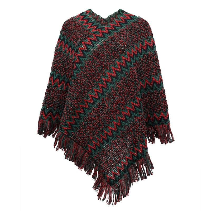 poncho mexicain coloré