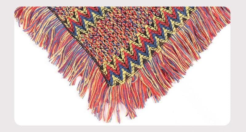 poncho encolure V