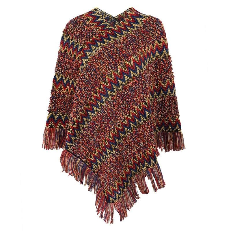 poncho mi-cuisse femme