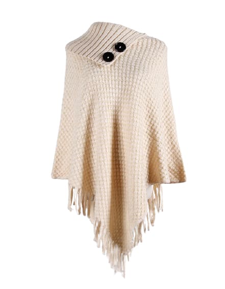 poncho en acrylique