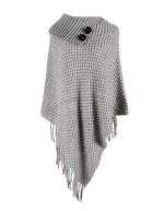 poncho pull élégant