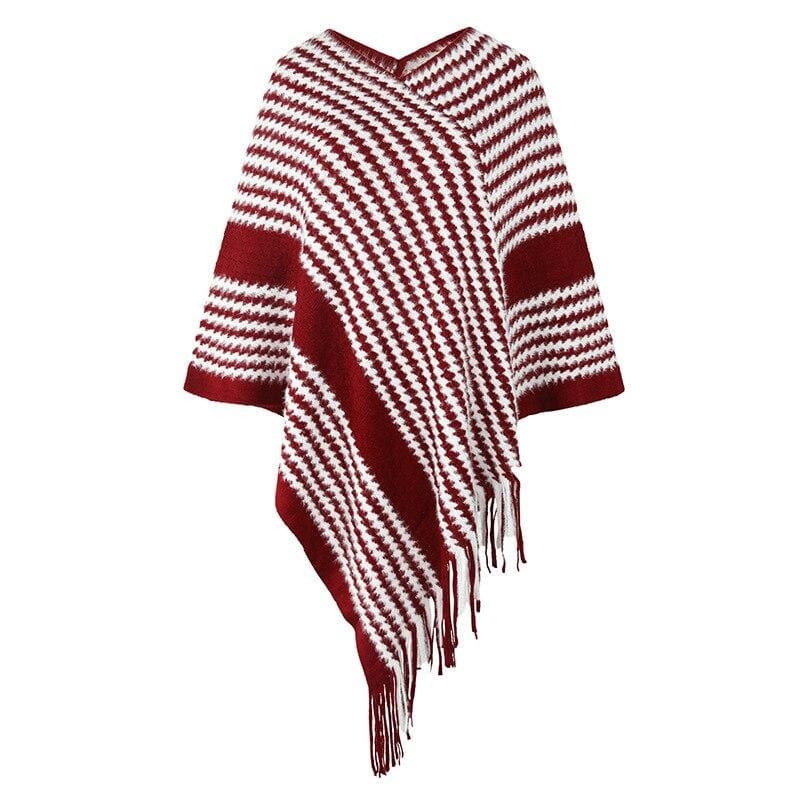poncho femme acrylique